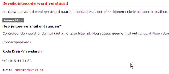 paswoord opvragen